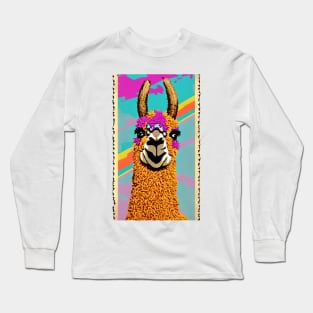 No Drama For This Llama Retro Long Sleeve T-Shirt